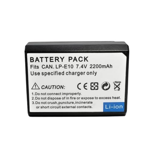 Batería LP-E10 para EOS 1200D soluciona fallos de energía con este pack de 2 4
