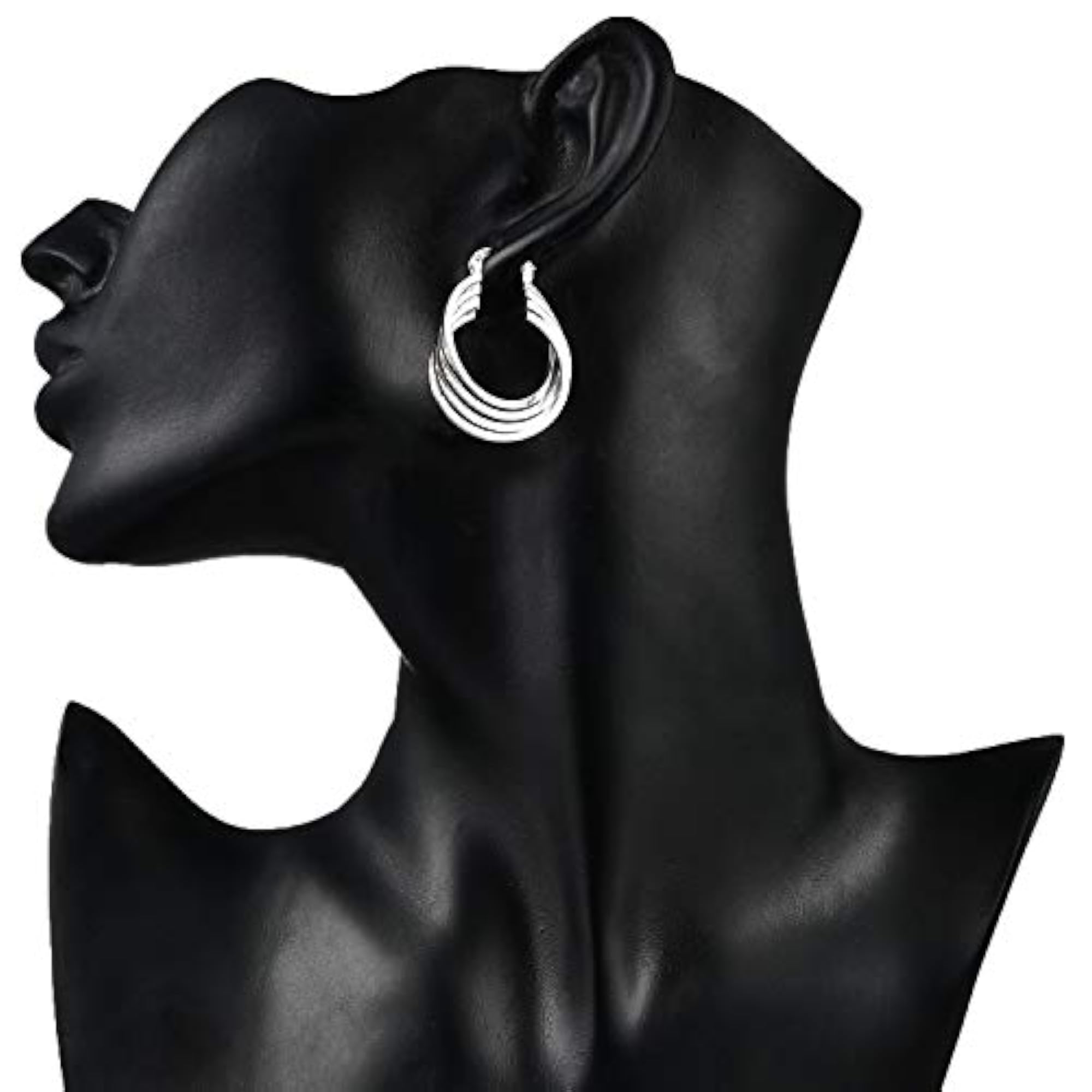 Entangled Rings Alloy Dangle Earring