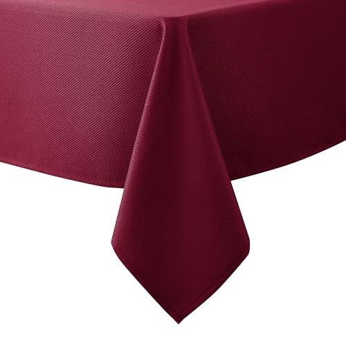 Christmas Tablecloth Rectangle-Holiday Winter Xmas Table Cloths 90x132"