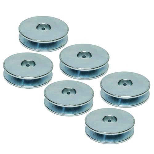 20 SECOND SOAP for 6PK All Steel Flat Mount Wire Rope Cable Pulley 2 1/2 OD 3/4 ID Universal