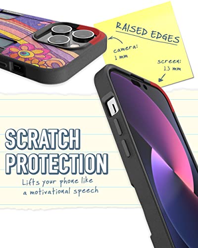 Image of Smartish iPhone 14 Pro Wallet Case - Wallet Slayer Vol. 2 [Slim + Protective] Credit Card Holder w /Kickstand - Drop Tested Hidden Card Slot Compatible w /Apple iPhone 14 Pro - Groovy, Baby