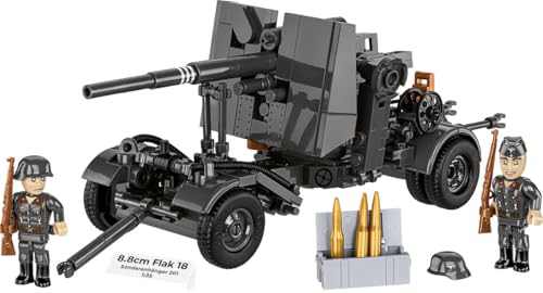 8.8 cm Flak 18 canon orientable avec son système de roues amovibles