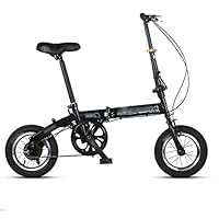 Amazon | 折りたたみシティバイク、折りたたみ自転車 12 インチ、快適