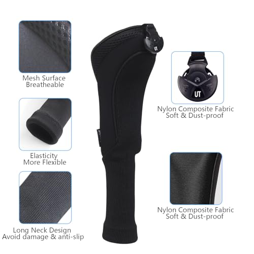Craftsman Golf 3pcs/Set Meshy Neoprene Golf Club Headcover for Driver Fairway Hybrids Rescue - Image 4