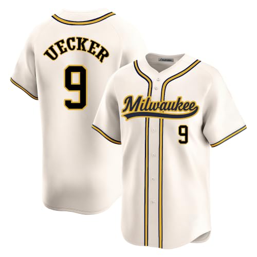 Bob Uecker Jersey Milwaukee Creamy Mens Baseball Stitched