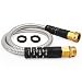 Cesun 3 Feet Metal Garden Hose, Lightweight Portable Durable Cool to The Touch Drinking Water Safe (3 Feet SS Female to Male)