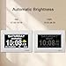 SSYA Digital Calendar Alarm Clock - Dementia Clocks for Seniors, Non-Abbreviated Memory Loss Clock with Date and Time for Elderly (White)
