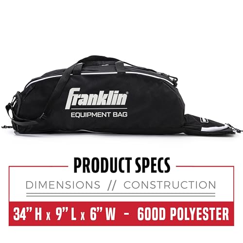 Franklin Sports Junior Equipment Bag (Black) - image 6