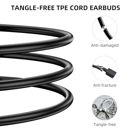 Image of iMangoo Wired Earbuds USB C Headphones with Mic for Travel Commute Gym Work
