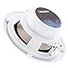 Gravity Marine Speakers - 6.5 Inch 2 Way Waterproof and Weather Resistant Outdoor Audio Stereo Sound System with LED Lights, 350 Watt Power and Low Profile Slim Style - 1 Pair - MG660 (White)