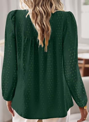 Image of Falechay Womens Tops Flowy Boho Dressy Casual Lace Cute Long Sleeve Shirts