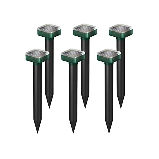 6 PCS Snake Repellent for Yard Powerful,Snake Repellent,Electric Sonic Snake Repeller Outdoor,Snake Away Repellent for Outdoors,Snake Repellent for Outdoors Pet Safe