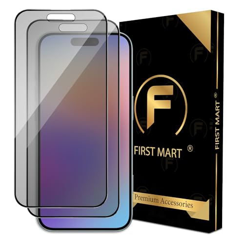 Image of FIRST MART Military-Grade Matte Anti-Glare Tempered Glass for iPhone 17 and iPhone 16 Pro (6.3 Inch) With Installation Kit | Edge to Edge Coverage |Anti Glare, Bubble-Free [2 Pack]