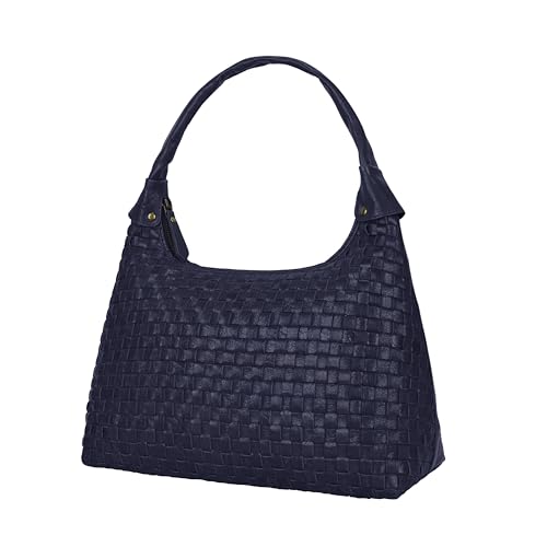 ANTONIO VALERIA Allison Braided Leather Tote Bag for Women