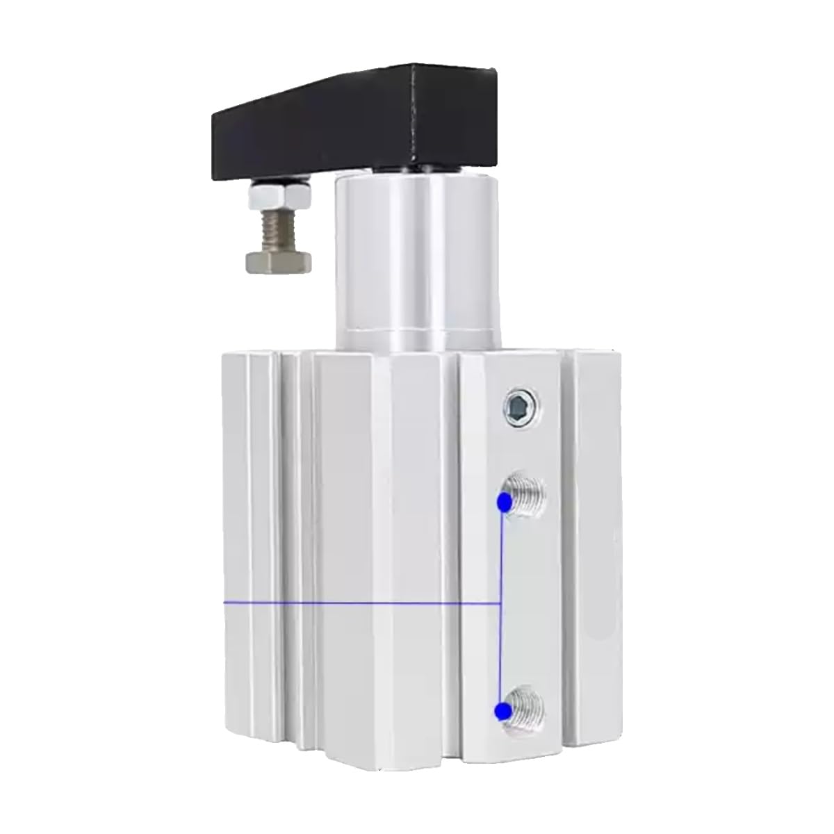 Cylindre QCK Clamp pneumatique à rotation horaire pour serrage précis