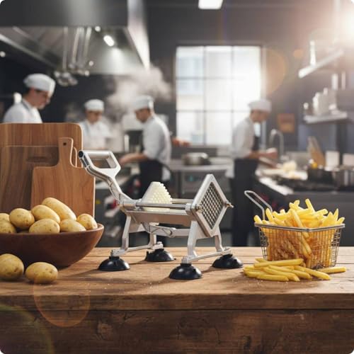 Cortador de Papas Fritas de Acero Inoxidable para Cocina miniatura 2