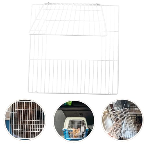 Puerta de jaula para mascotas con panel abatible cifrado de 35x35 cm 4