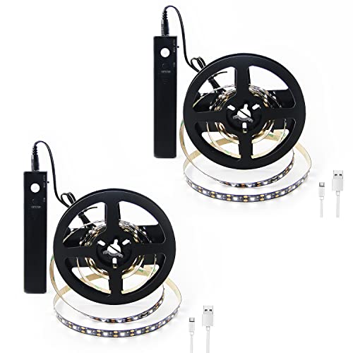 Tira LED 6.56 pies con sensor de movimiento y batería miniatura 1