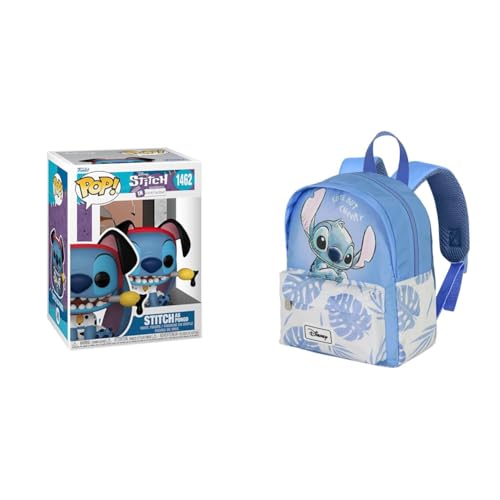 Funko Pop Disney Stitch Costume 101 Dalmati Pongo – Figura da collezione Lilo & Stitch, Zaino Disney Cheeky Joy Preschool 22×27 cm 5L
