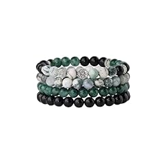 Natural tree patterned&Pure Black obsidian&mixed color jadeite water grass