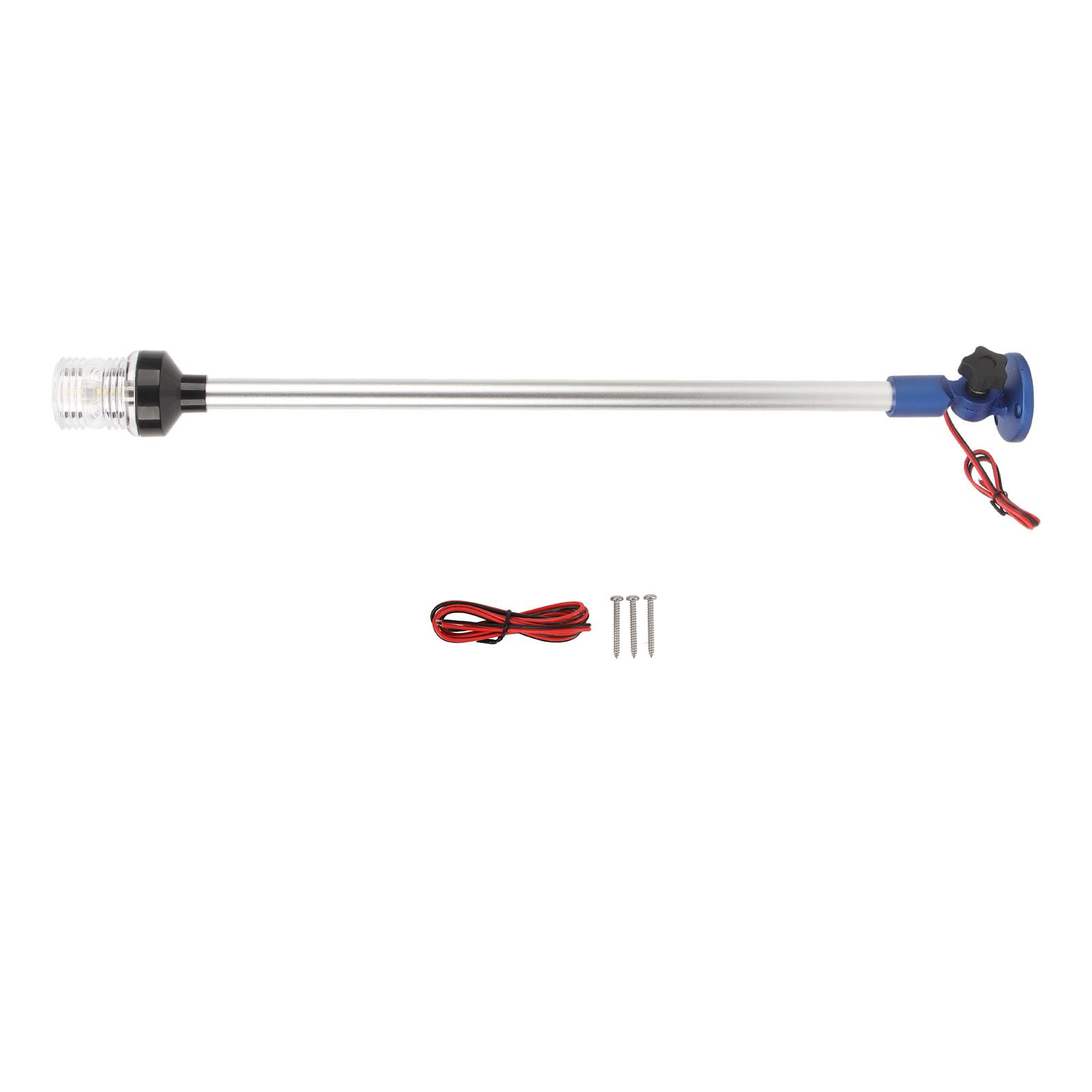 Fabater Luce di Ancoraggio per Barca, Luce di Poppa a LED Luminosa Base in Lega di Alluminio Rotante a 360 ° per la (BLUE)