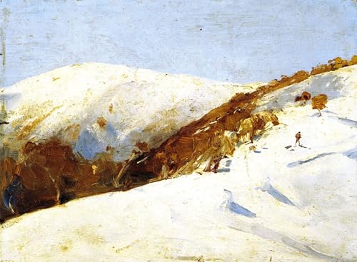 Affiche impression Tom Roberts Il Mailmana à Omeo tableau toile déco 60x90cm