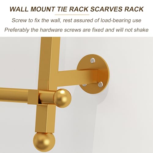 Scaffale da parete in metallo per nastri, sciarpe e confezioni regalo, elegante espositore per casa e vendita al dettaglio, soluzione salvaspazio