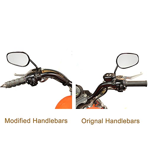 Pair of 1" Dual Motorcycle Bar End Hand Grips Handlebar for Cruisers Harley Yamaha Suzuki-Silver