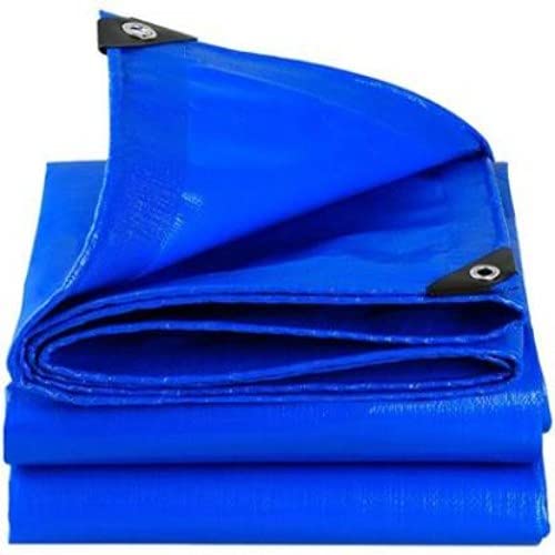 PlantaZee Pure Virgin HDPE 150GSM (10ft x 8ft, White) UV Treated Heavy Duty Waterproof Tarpaulin