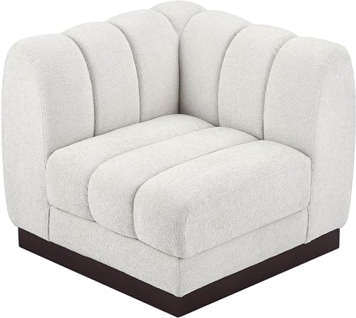 Sillón Plegable Chenille Crema miniatura 5