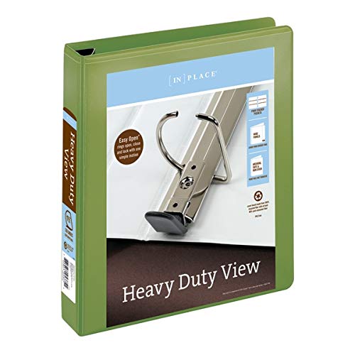 Office Depot Brand Heavy-Duty D-Ring View Binder, 1 1/2" Rings, 54% Recycled, Army Green #TOP26