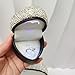 Naimo Rhinestone Heart Shaped Engagement Ring Box Velvet Holder Earrings Coin Jewelry Box Case with LED Lighted up for Proposal Wedding Birthday Gift