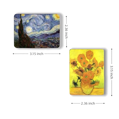 Imanes decorativos grandes para refrigerador, set de 6 miniatura 3