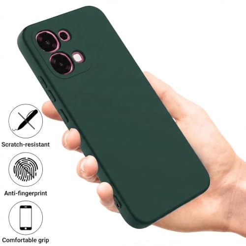 Image of Back Cover Compatible With Vivo T5x 5G /Y51 Pro 5G /iQOO Z11x 5G | Full Camera Protection | Premium Liquid Silicon Case | Flexible Bumper Case for Vivo T5x 5G / Y51 Pro 5G / iQOO Z11x 5G (Green)