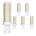 Klighten Bombilla LED G9 de 9W Equivalente a 70W Lampara Halógena, Blanco Natural 4000K, 700LM, No regulable, 360 Grados, Lámpara G9 para Iluminación del Hogar, Paquete de 6