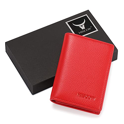 Image of HISCOW Business Card Holder with Large Compartment - Full Grain Leather