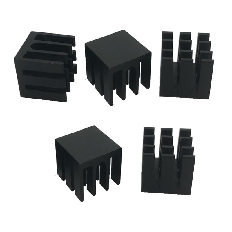 CentIoT - 12X12X12MM Aluminium Heatsink - Slotted Fins Anodised Black-image-34