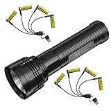 Nitecore Combo EA81-8X NH2400 AA Rechargeable Batteries - Combo EA81 C-Ree XHP50 Flashlight/Searchlight -2150 Lumens w/ 8X NH2400 USB-C Rechargeable 1.5V AA Batteries