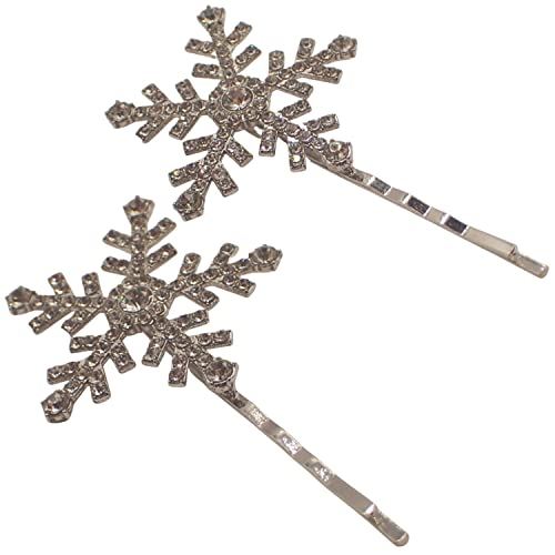Topkids Accessories 2pc Rhinestone Christmas Hair Accessories Hair Grips, Hair Slides