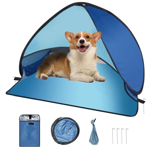 Dog Beach Tent for Pet Shade Pop Up Portable Mini Head Sun...