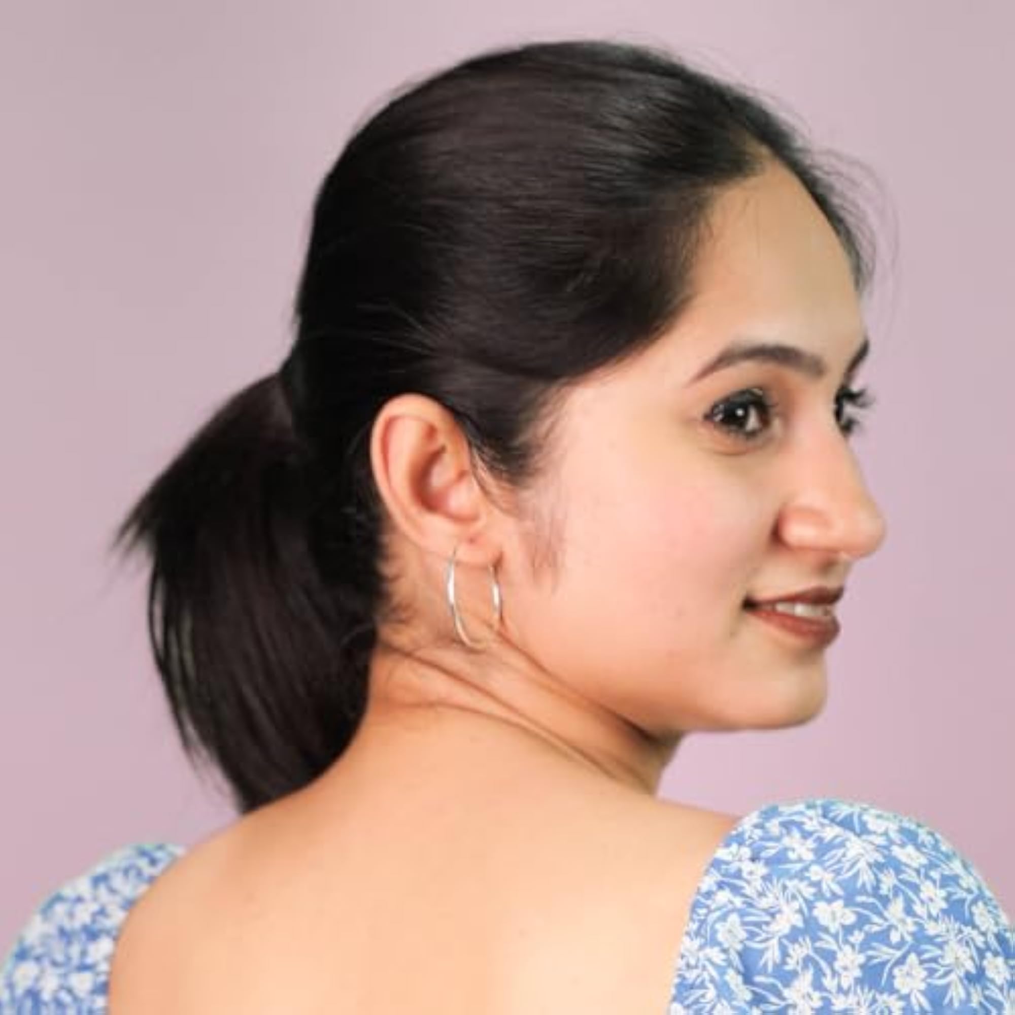925 Silver Plain Earrings for Girls