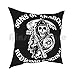 Sons - Funda de almohada impresa para el hogar, suave, diseño de Sons Anarchy, motocicleta, Gang Odin, Comic, superhéroe, parodia, dios, abuela, regalos (tamaño 18 x 18 pulgadas (45 x 45 cm)