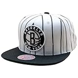 Mitchell & Ness Men's Brooklyn Nets Retro Pinstripe Snapback Cap