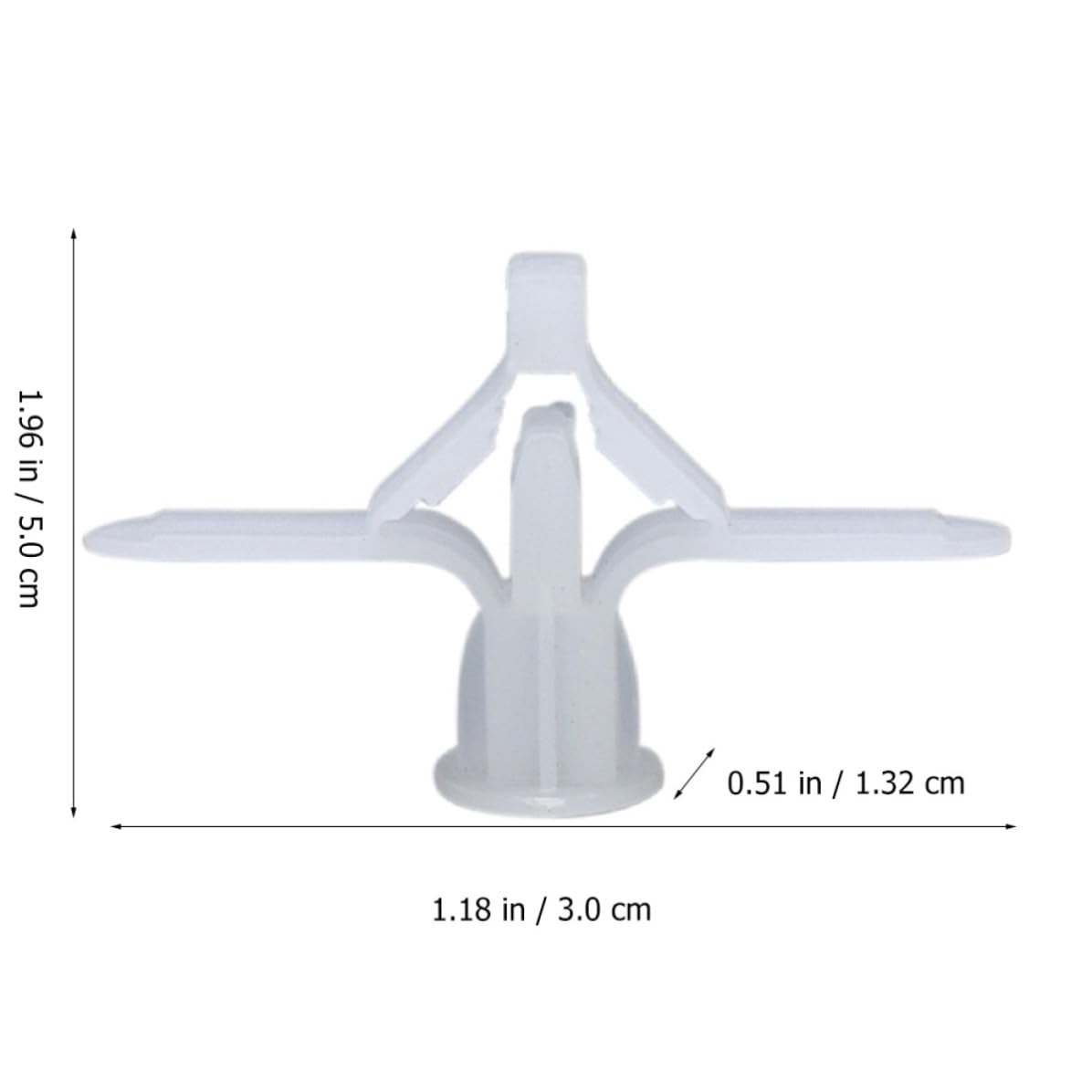 250pcs Hollow Plane Shaped Plastic Drywall Anchors M8