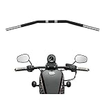 Alpha Rider 1'' Drag Style Steel Handlebars Drag Bar Dimpled for Harley Davidson Sportster 883 1200 Nightster 07-later XL 1 inch