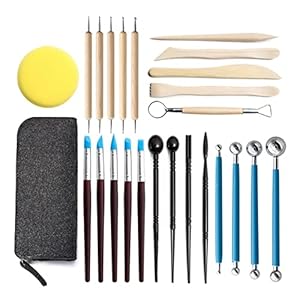 Multifunctioneel 25 stks/set aardewerk klei gereedschap klei sculpt kit wax aardewerk keramische polymeer shapers modellering gesneden tool Diy Accessoires voor kleiaardewerk, doe-het-zelf