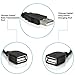USB Splitter Cable,USB A 2.0 Male to Dual USB Female Y Splitter 2 Port Hub Adapter for Car/Laptop/LED/Charging Etc (2pcs)