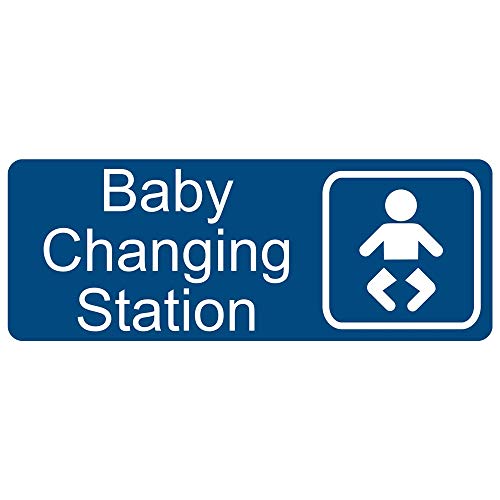 Compliancesigns.com Baby Changing Station Sign With Symbol, 8X3 Inch Engraved Plastic For Restrooms #TOP20