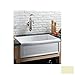 Luberon 30" x 19" Art Nouveau Fireclay Farmhouse Kitchen Sink Finish: French Ivory