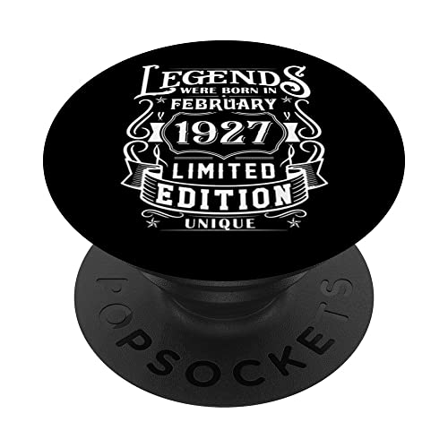 Cumpleaños Febrero 1927 Edición Limitada Regalo February PopSockets PopGrip Intercambiable